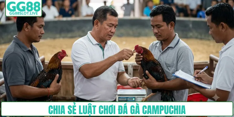 Chia sẻ luật chơi đá gà Campuchia