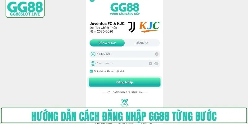 Hướng dẫn cách đăng nhập GG88 từng bước