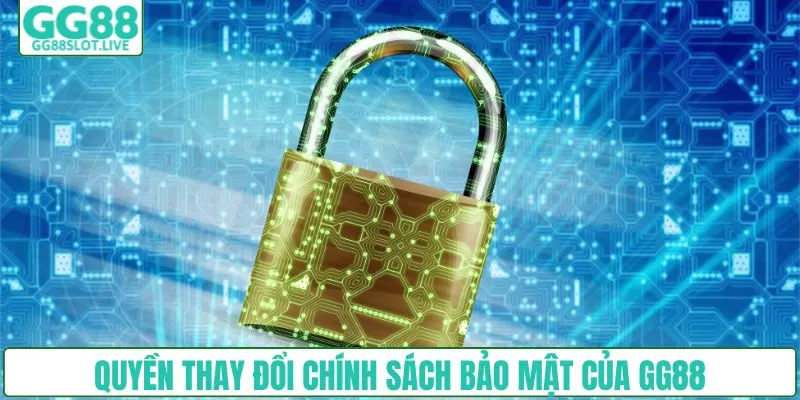 Quyền thay đổi chính sách bảo mật của GG88